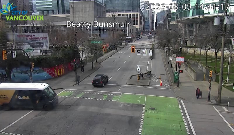 Beatty St and Dunsmuir St - West