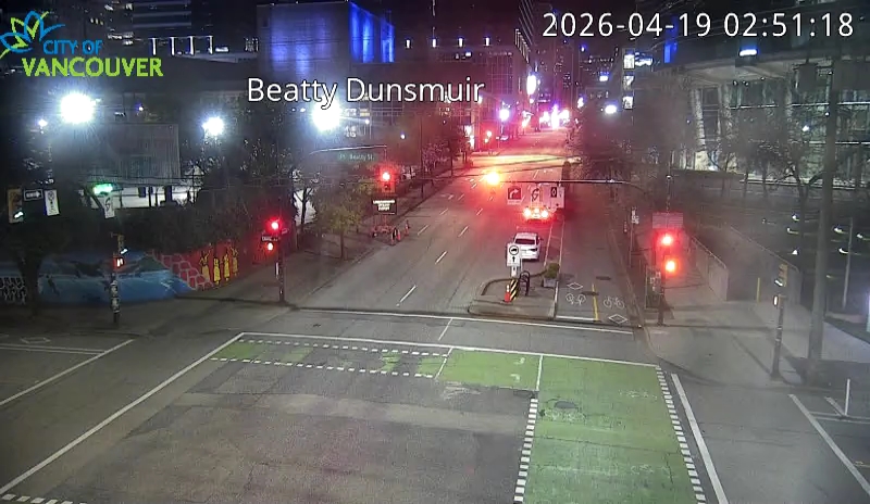 Beatty St and Dunsmuir St - West