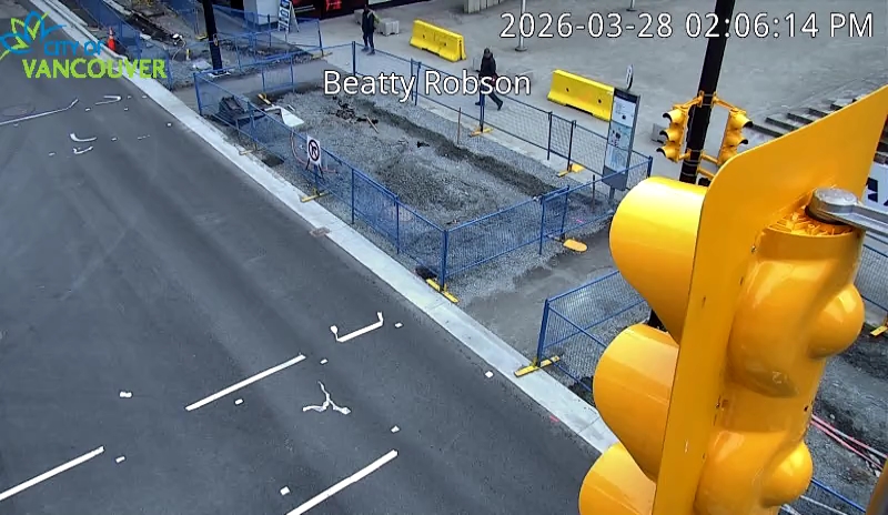 Beatty St and Robson St - East