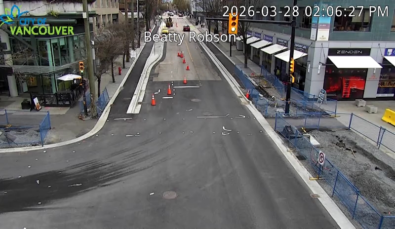 Beatty St and Robson St - North