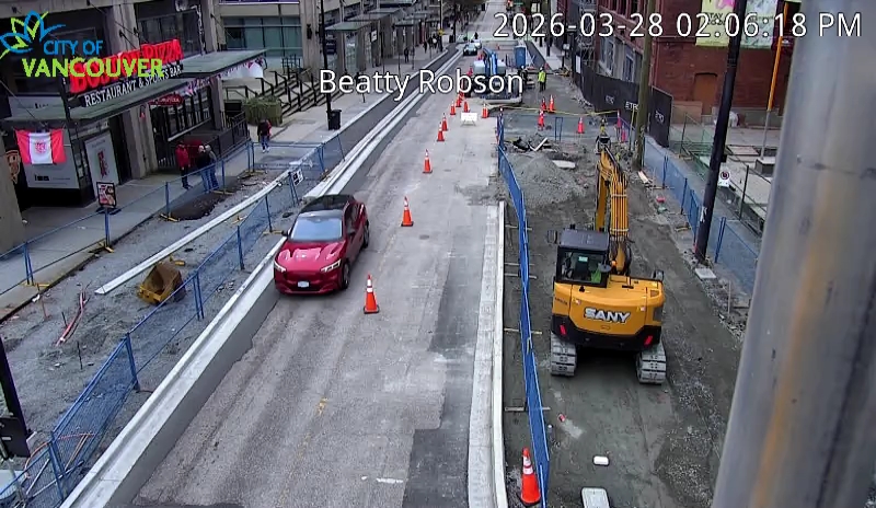 Beatty St and Robson St - South