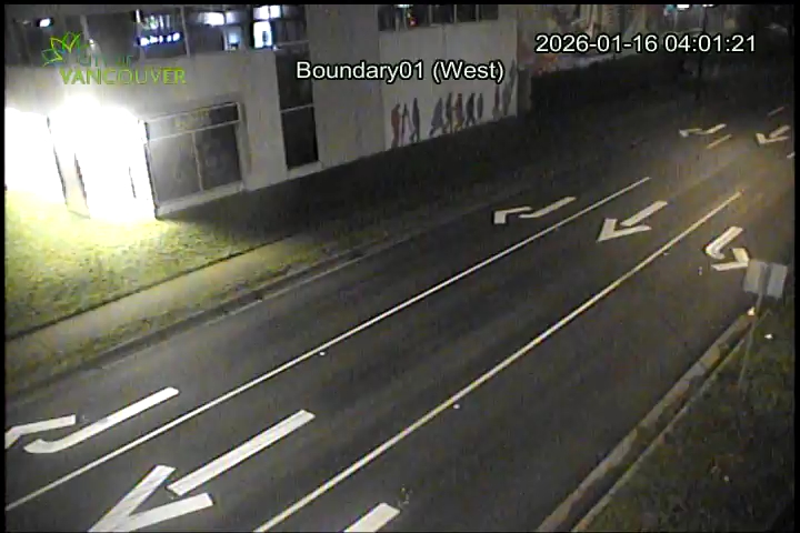 Boundary Road & E 1st Ave - East