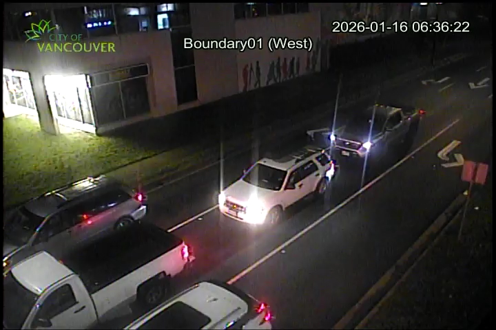 Boundary Road & E 1st Ave - East