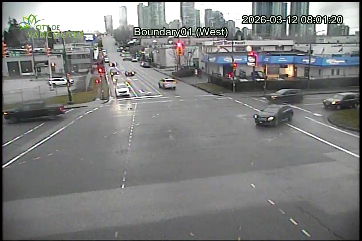 Boundary Road & E 1st Ave - East