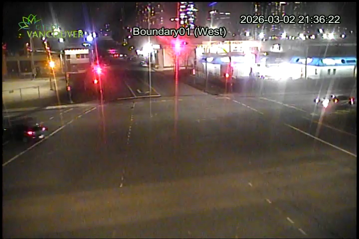 Boundary Road & E 1st Ave - East