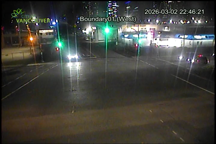 Boundary Road & E 1st Ave - East