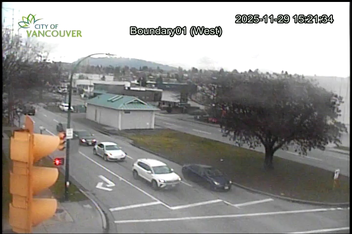 Boundary Road & E 1st Ave - West