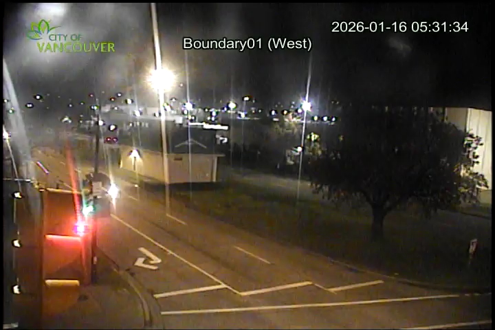 Boundary Road & E 1st Ave - West