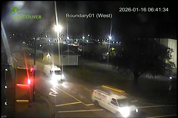 Boundary Road & E 1st Ave - West