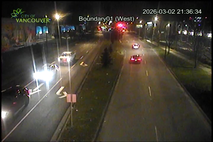 Boundary Road & E 1st Ave - West