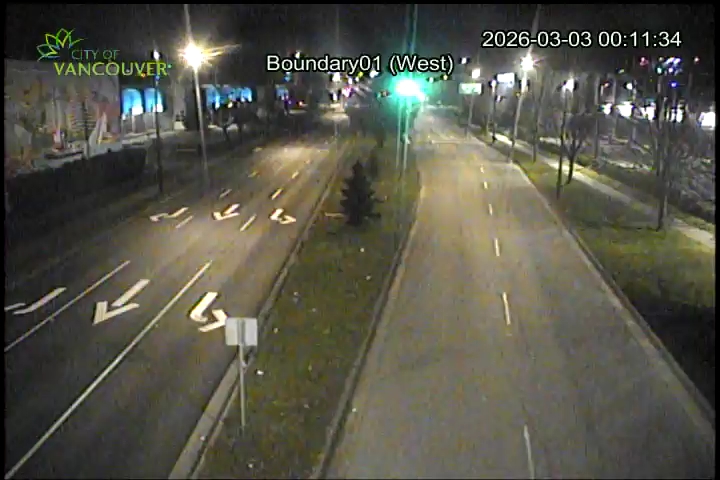 Boundary Road & E 1st Ave - West