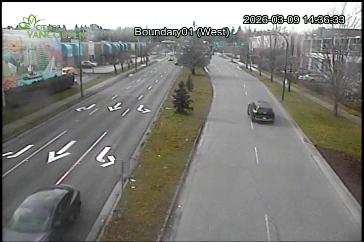 Boundary Road & E 1st Ave - West