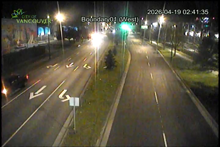 Boundary Road & E 1st Ave - West