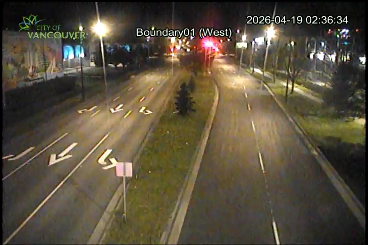 Boundary Road & E 1st Ave - West