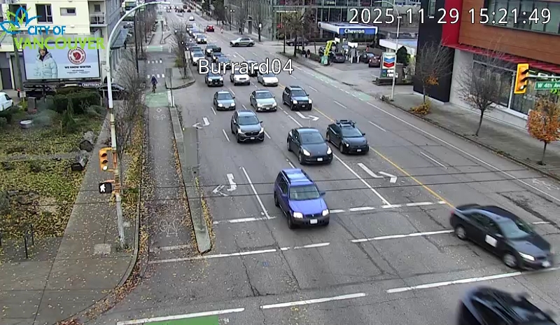 Burrard St & W 4th Ave - North