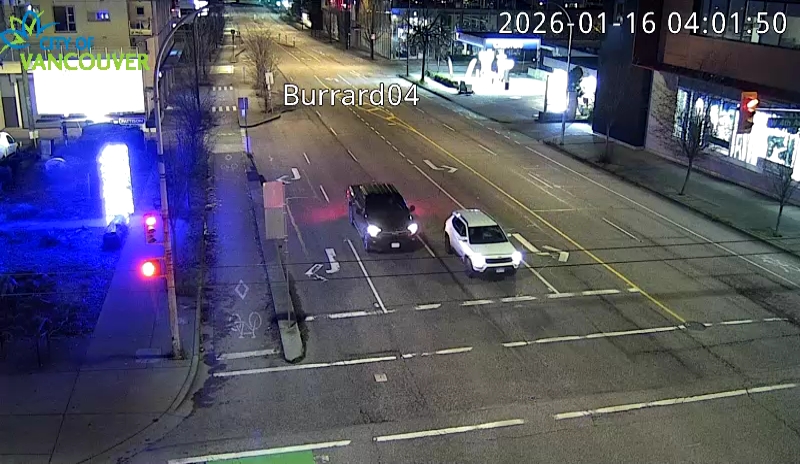 Burrard St & W 4th Ave - North