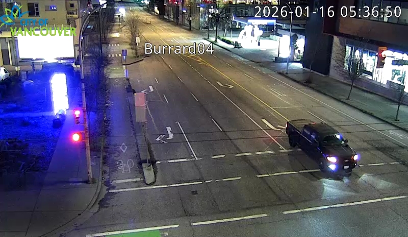 Burrard St & W 4th Ave - North