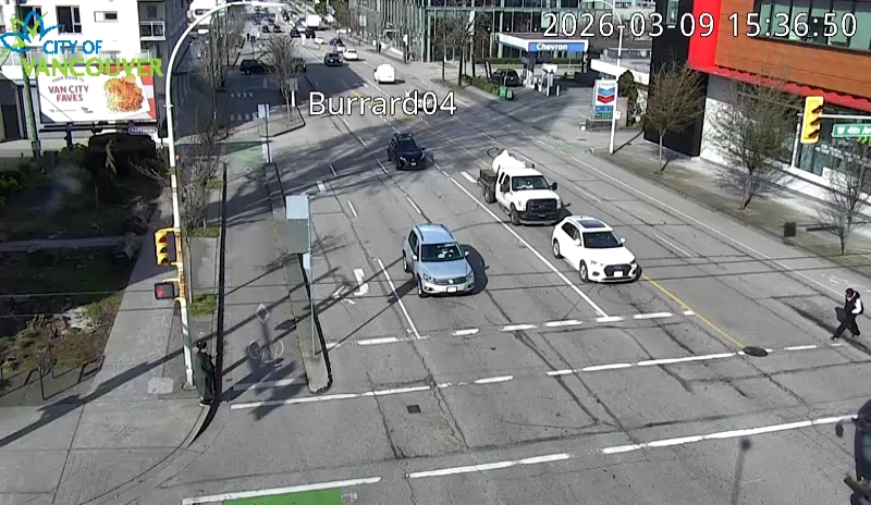 Burrard St & W 4th Ave - North