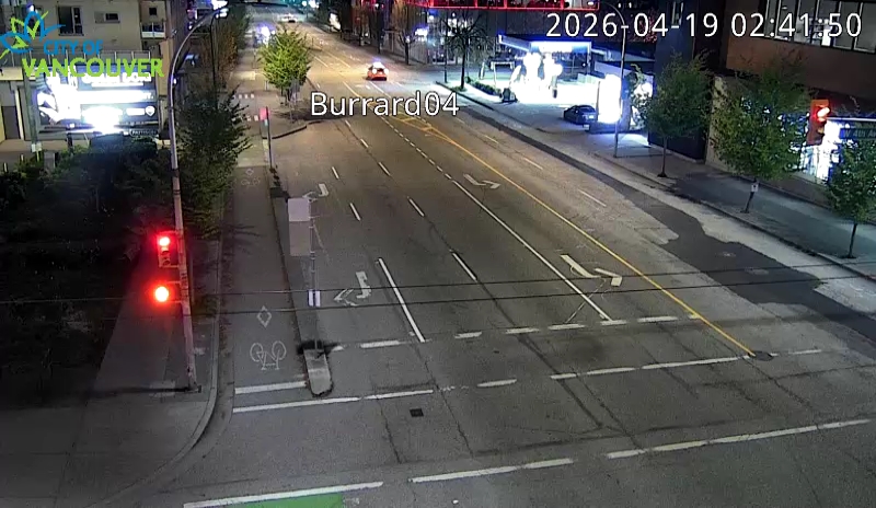 Burrard St & W 4th Ave - North