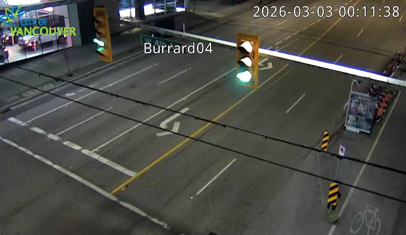 Burrard St & W 4th Ave - South