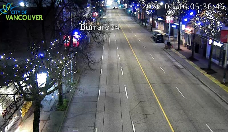 Burrard St & W 4th Ave - West