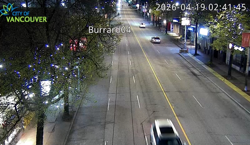 Burrard St & W 4th Ave - West
