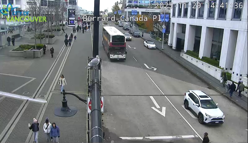 Burrard St & Canada Place - East