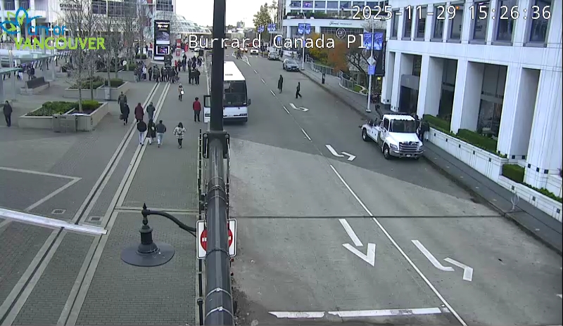 Burrard St & Canada Place - East