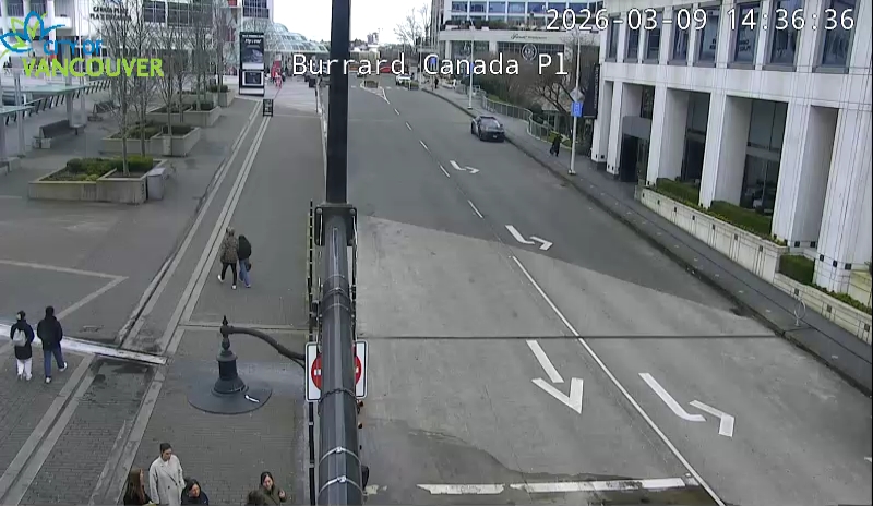 Burrard St & Canada Place - East