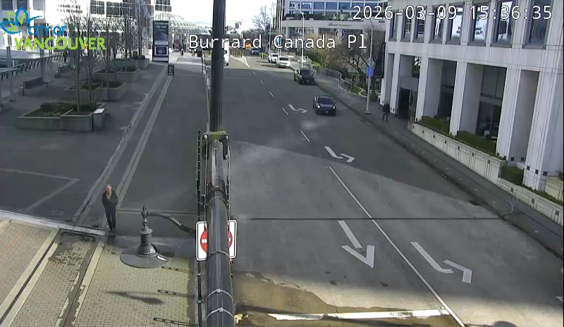 Burrard St & Canada Place - East