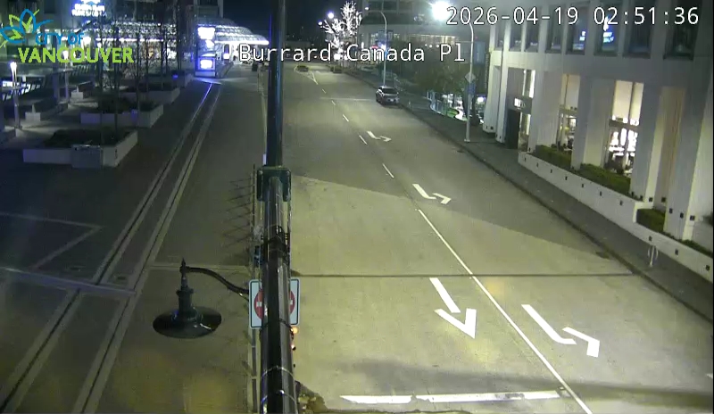 Burrard St & Canada Place - East