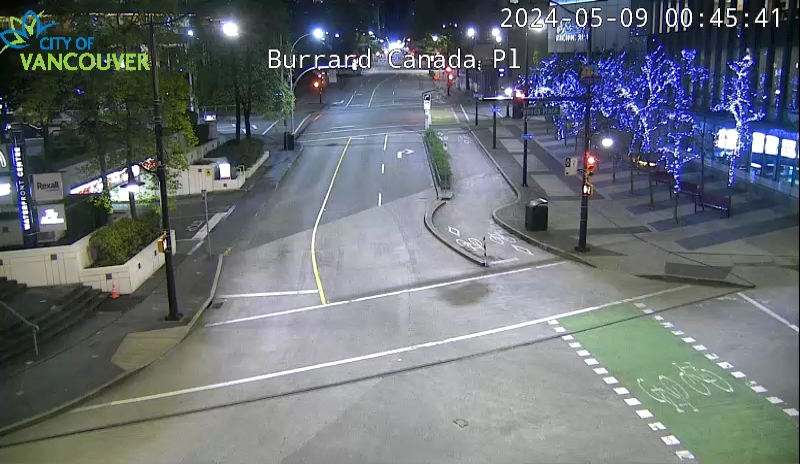 Burrard St and Canada Place - South
