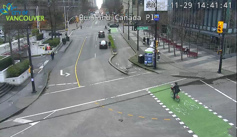 Burrard St & Canada Place - South