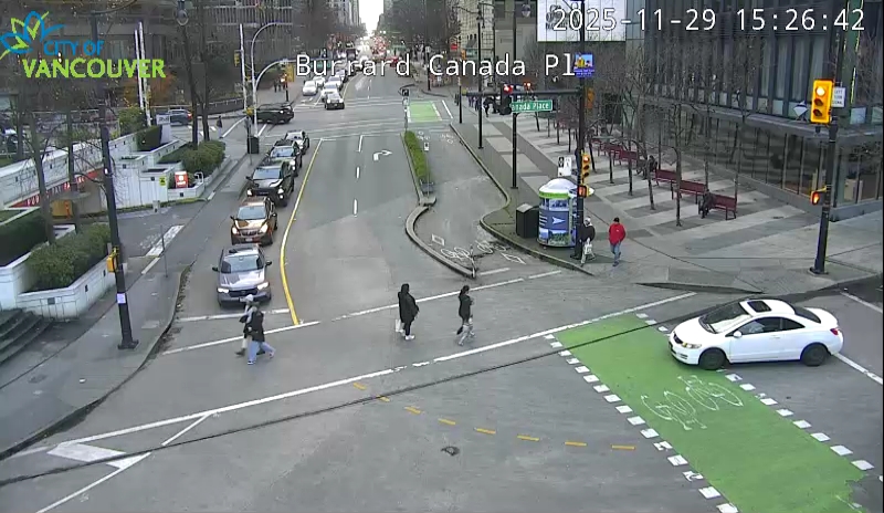 Burrard St & Canada Place - South