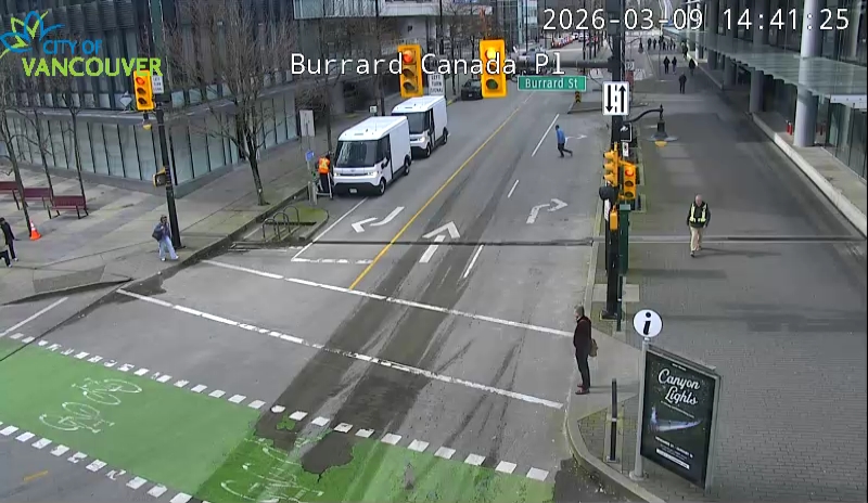 Burrard St & Canada Place - West