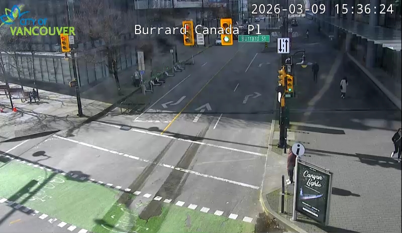 Burrard St & Canada Place - West