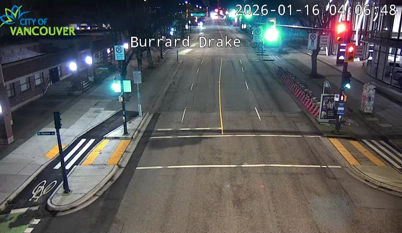 Burrard St & Drake St - N