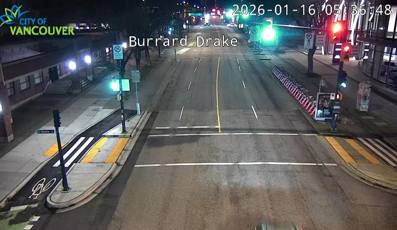 Burrard St & Drake St - N
