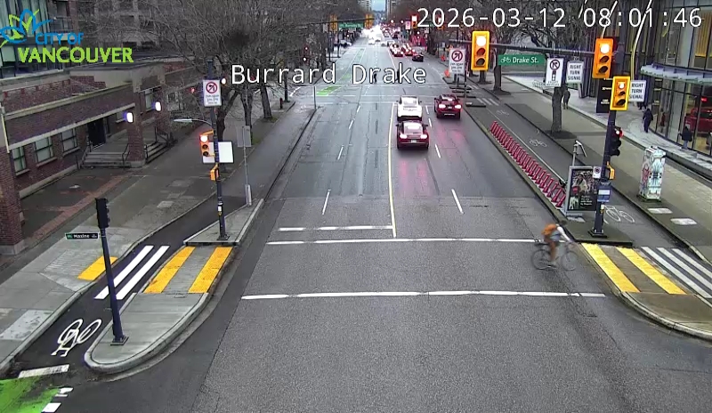 Burrard St & Drake St - N