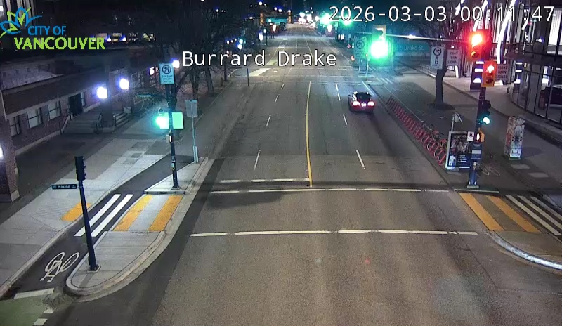 Burrard St & Drake St - N