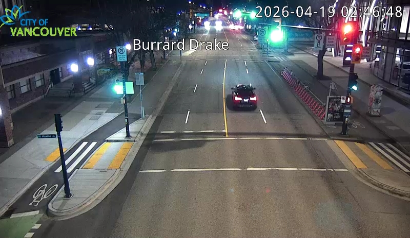 Burrard St & Drake St - N