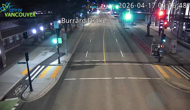 Burrard St & Drake St - N