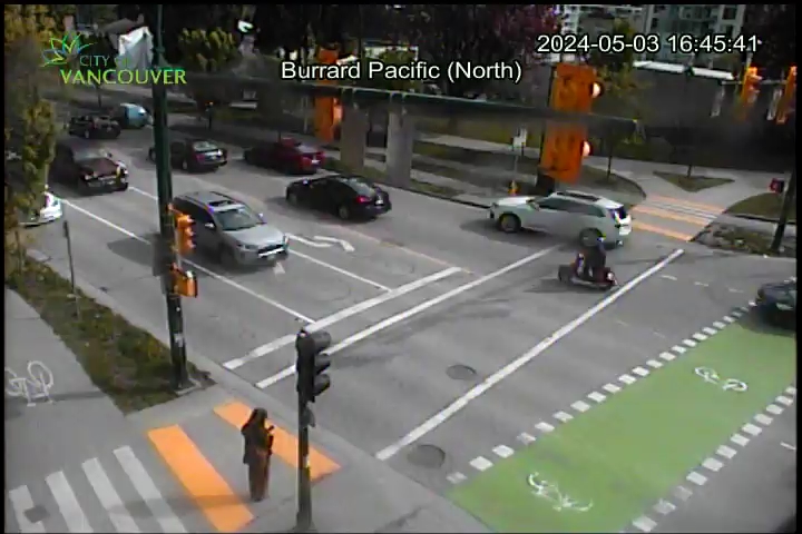 Burrard St and Pacific Ave - East