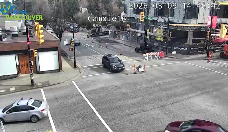 Cambie St and W 16th Ave - East