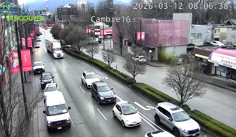 Cambie St and W 16th Ave - North
