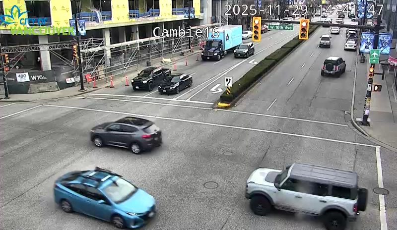 Cambie St and W 16th Ave - South