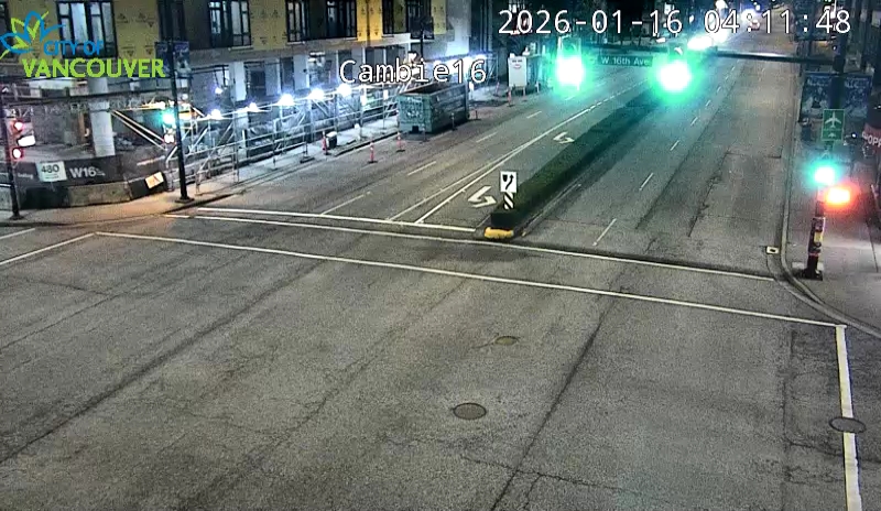 Cambie St and W 16th Ave - South
