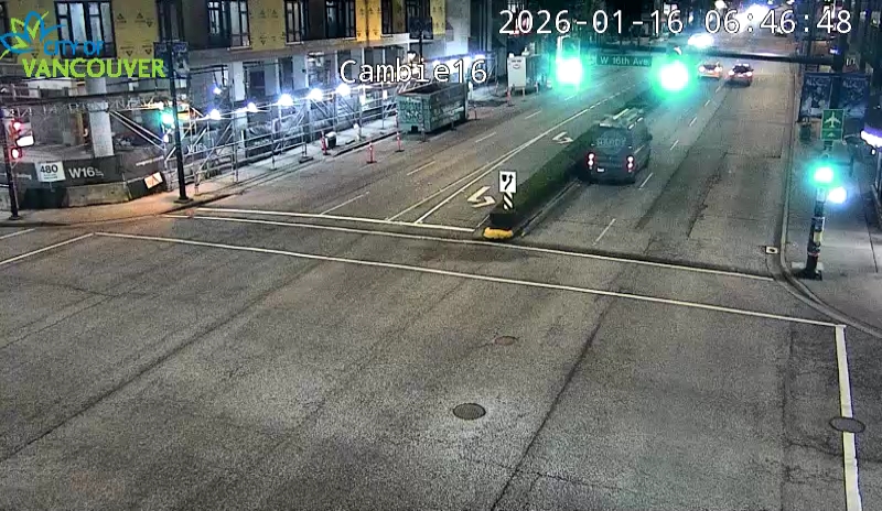 Cambie St and W 16th Ave - South