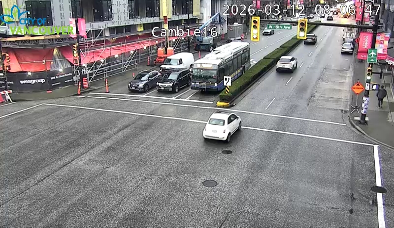 Cambie St and W 16th Ave - South