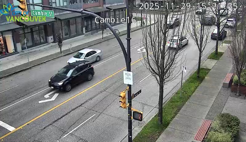 Cambie St and W 16th Ave - West